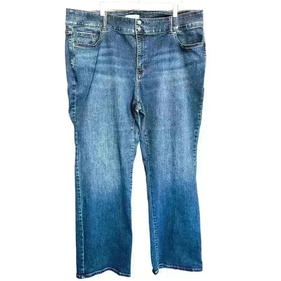 Lane Bryant Denim - Lane Bryant Size 24 Long Flex Magic Waistband Tighter Tummy High Rise Boot